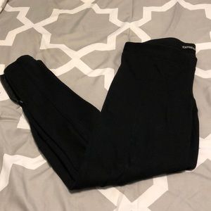 Express black ponte leggings